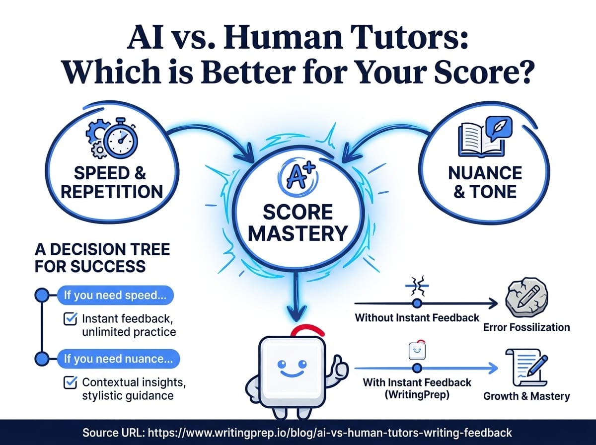 What AI writing tools and human tutors each do best when giving feedback on IELTS and TOEFL essays | WritingPrep