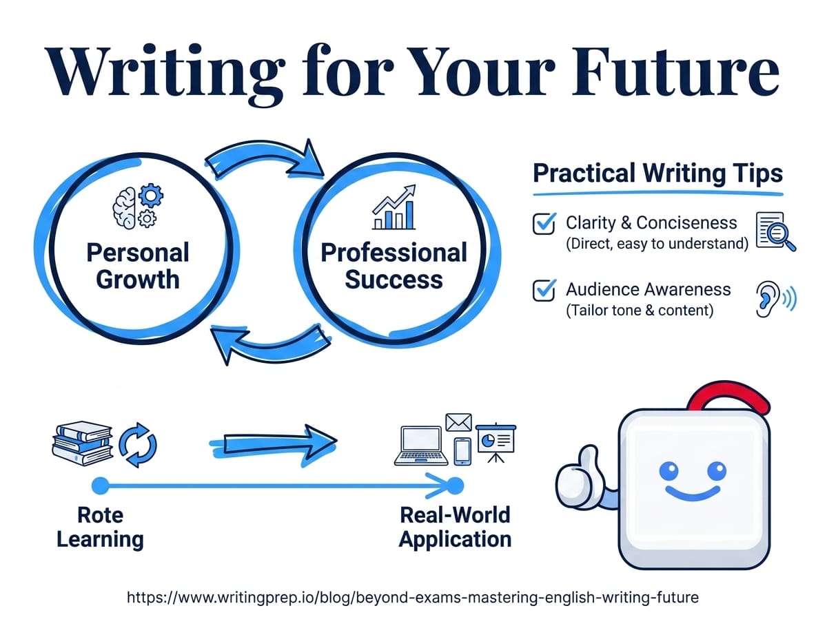 Mastering English writing beyond IELTS and TOEFL — skills that matter for your career and academic future | WritingPrep — featured image