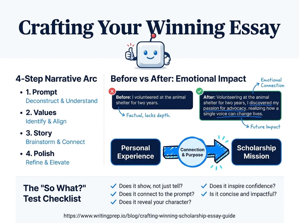 How to make your scholarship essay stand out with a clear argument and compelling personal narrative | WritingPrep