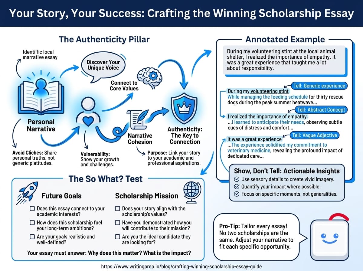 Step-by-step guide to crafting a winning scholarship essay — structure, tone, and common mistakes to avoid | WritingPrep — featured image