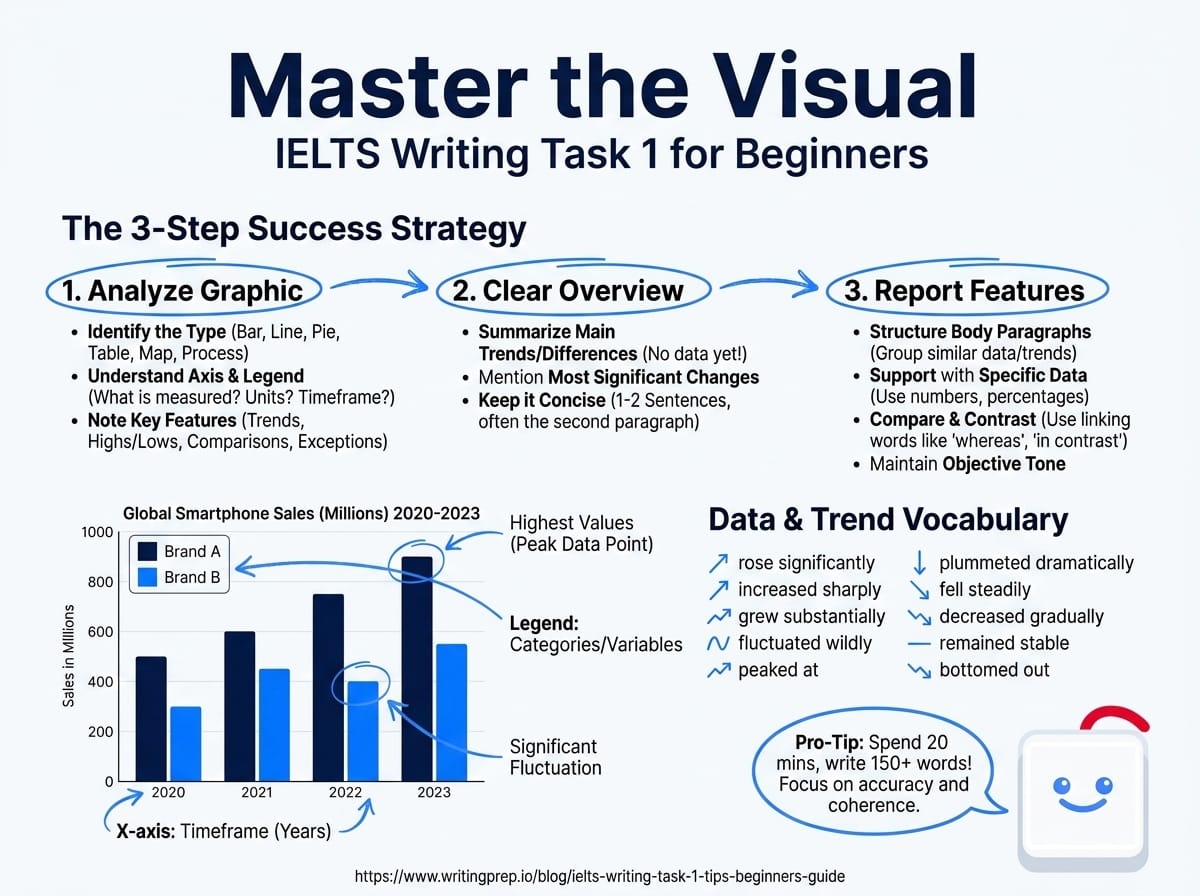 Common IELTS Task 1 mistakes beginners make and the simple fixes that improve your band score | WritingPrep