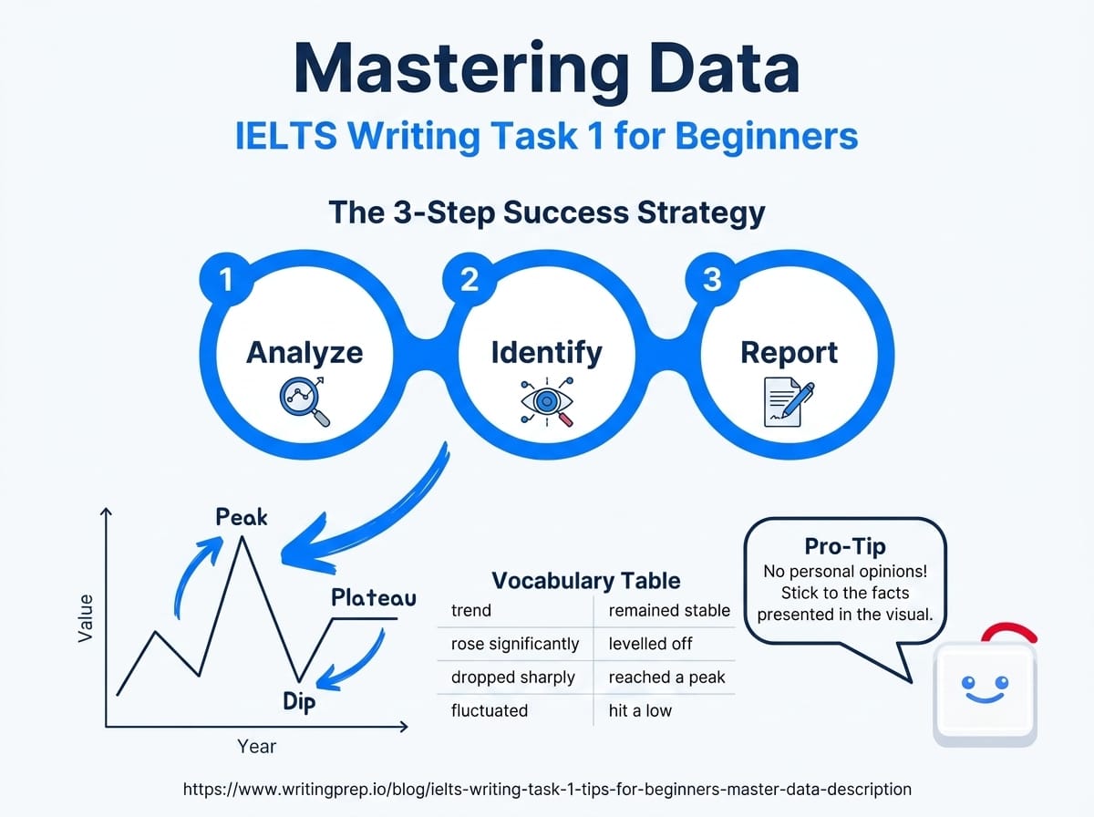How to write an effective IELTS Task 1 overview paragraph and select the most significant data trends | WritingPrep