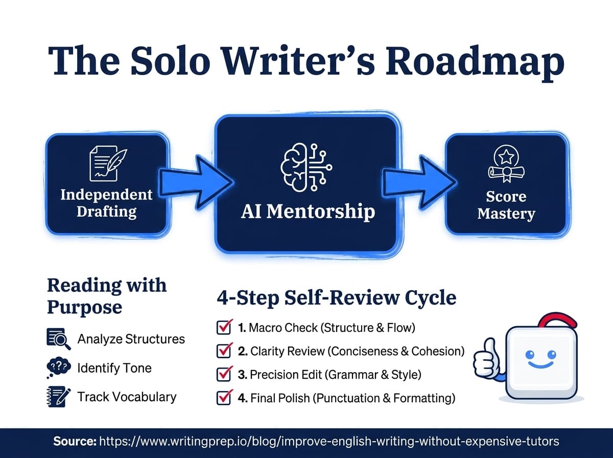 How to improve English writing without expensive private tutors — free and low-cost methods that work | WritingPrep — featured image