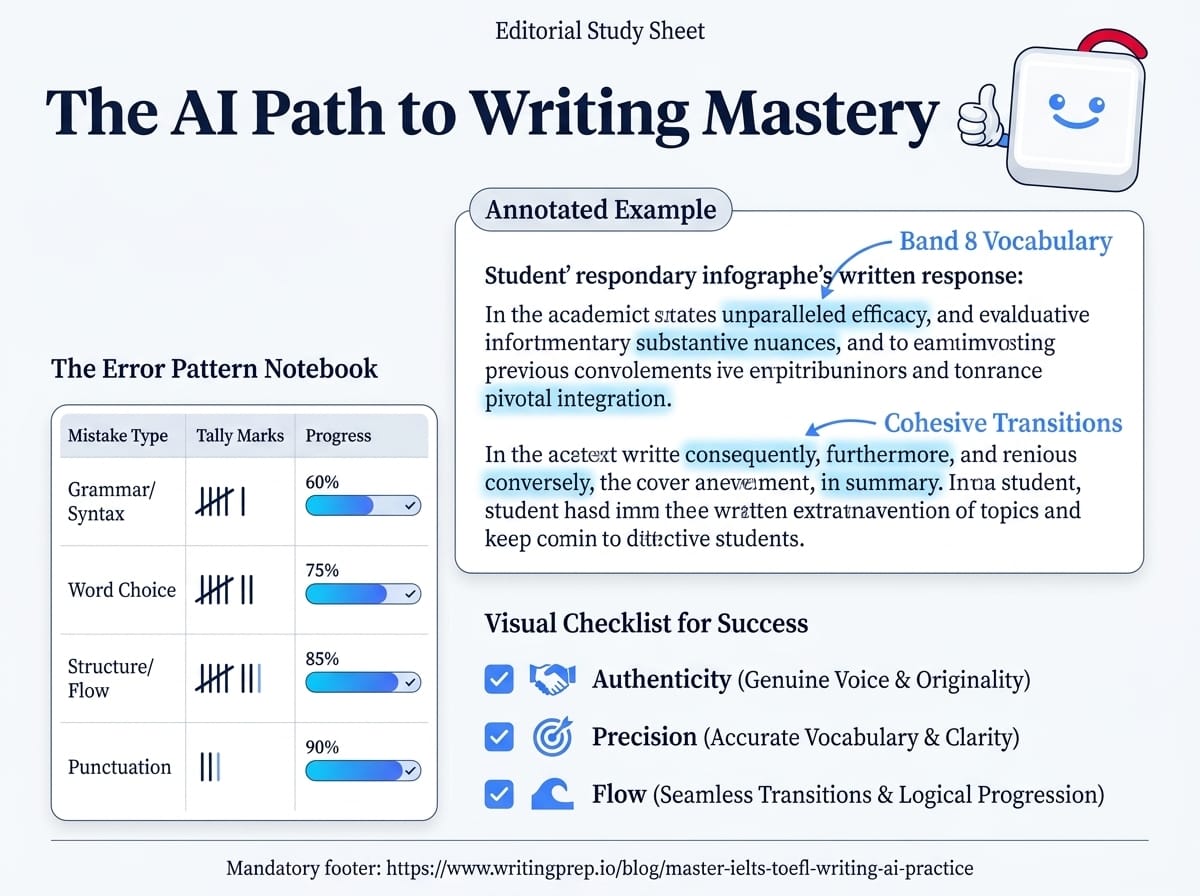 How AI-powered IELTS and TOEFL writing practice gives targeted feedback on your specific weaknesses | WritingPrep