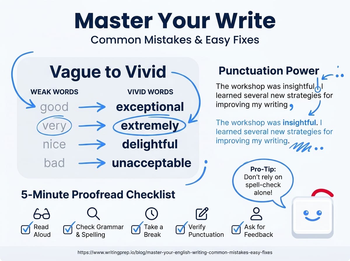 Grammar mistakes that cost IELTS marks — subject-verb agreement, article usage, and tense consistency | WritingPrep