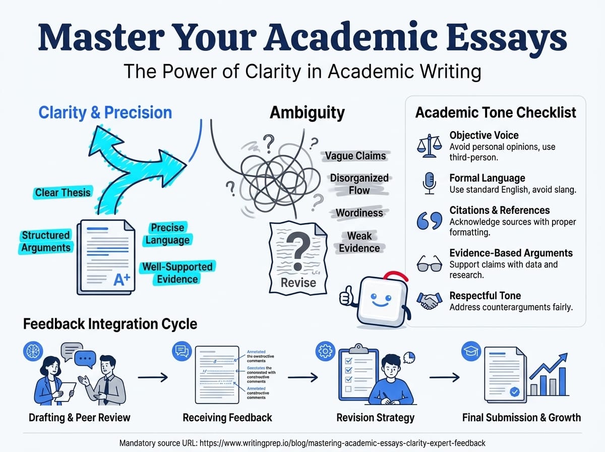 Mastering academic essay writing — how clarity and expert feedback transform your argument structure | WritingPrep — featured image